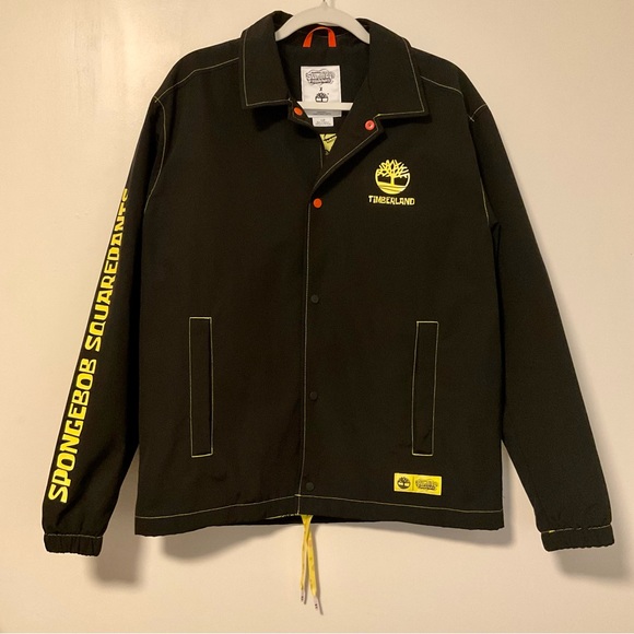 Timberland SpongeBob SquarePants Lightweight Coach Jacket Black - Picture 3 of 12
